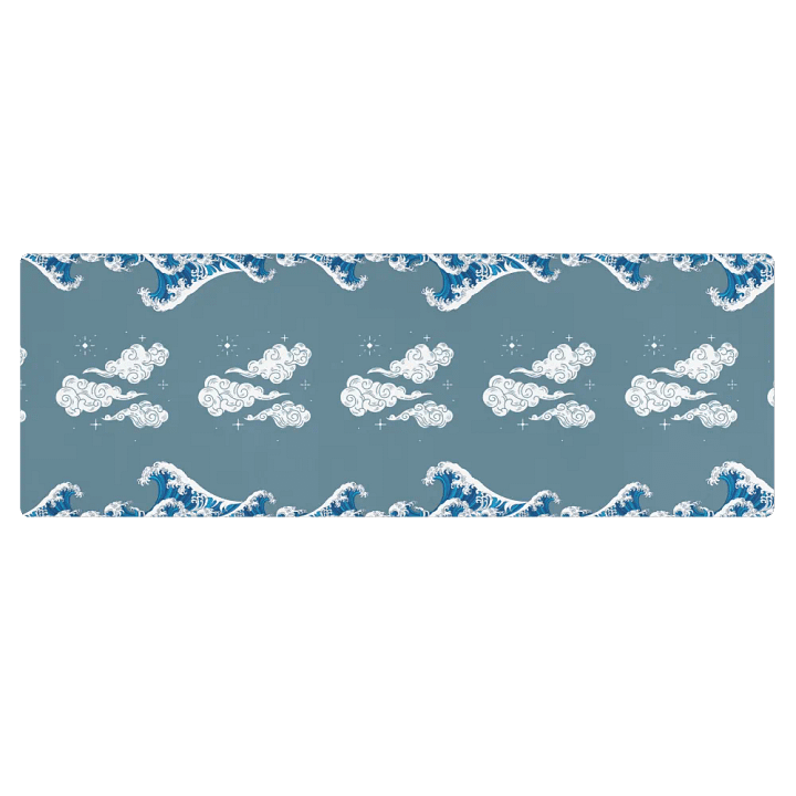 Japanese Waves And Clouds Yoga Mat product image (1)