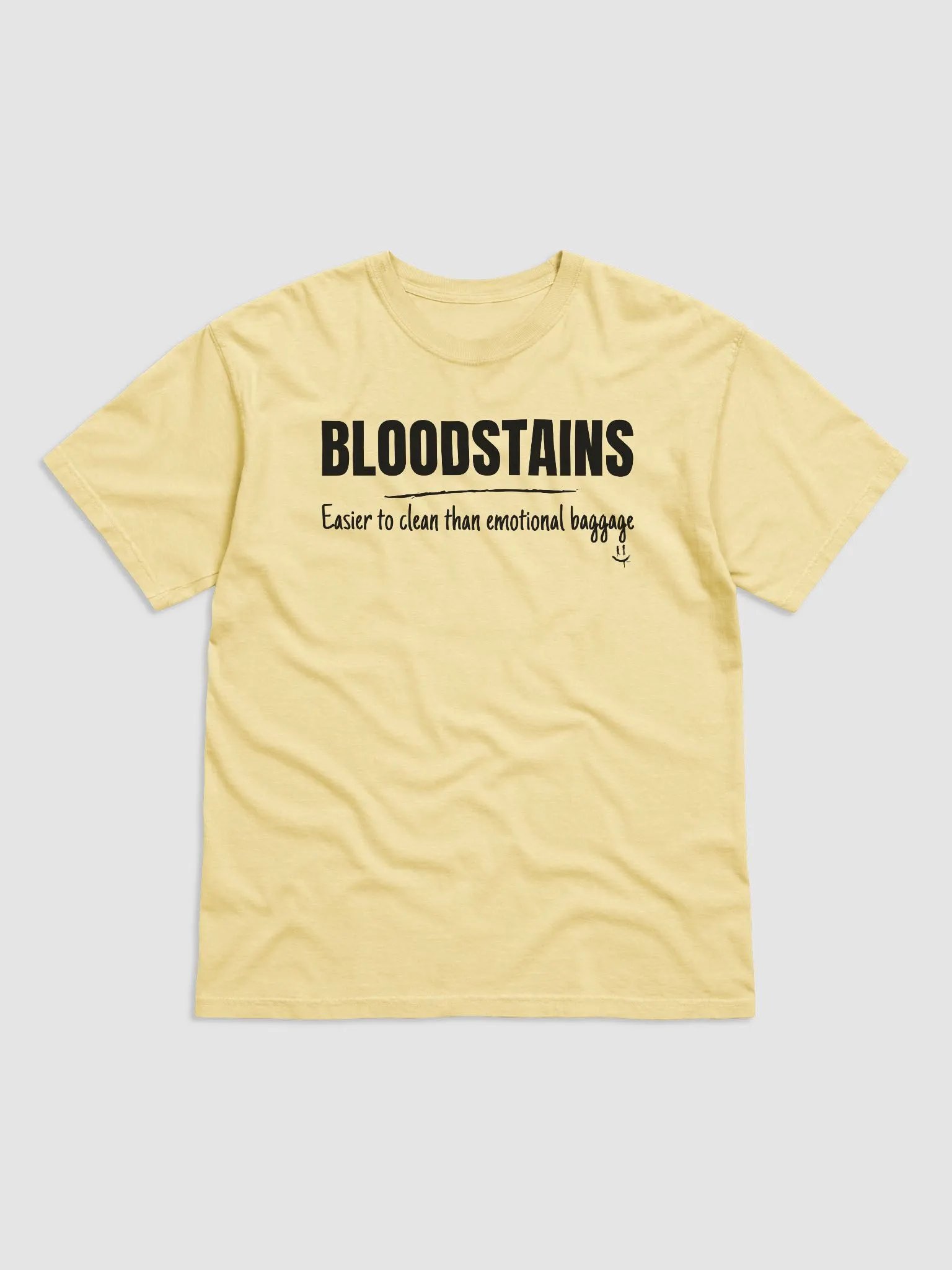 Bloodstains Easier to Clean than Emotional Baggage - Comfort Colors Tee product image (1)