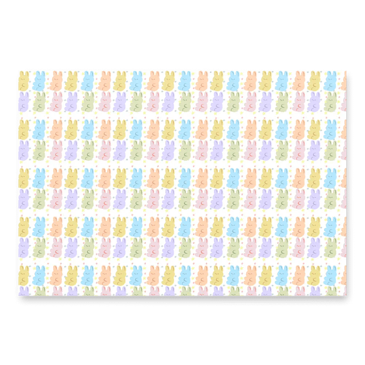 Pastel Bunny Gift Wrap Set (Set of 3) product image (2)