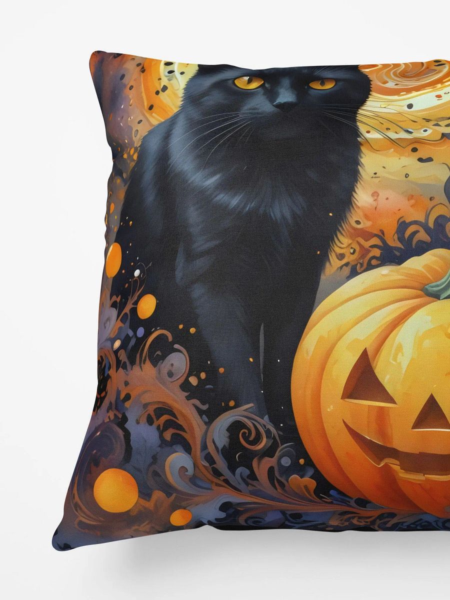 Pumpkins, Paws & Halloween Vibes All-Over Print Pillow product image (5)