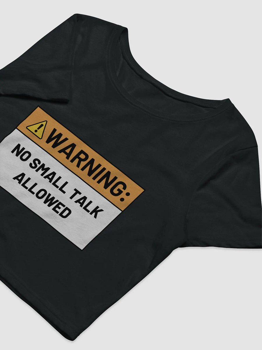 NO SMALL TALK ALLOWED cropped tee product image (8)