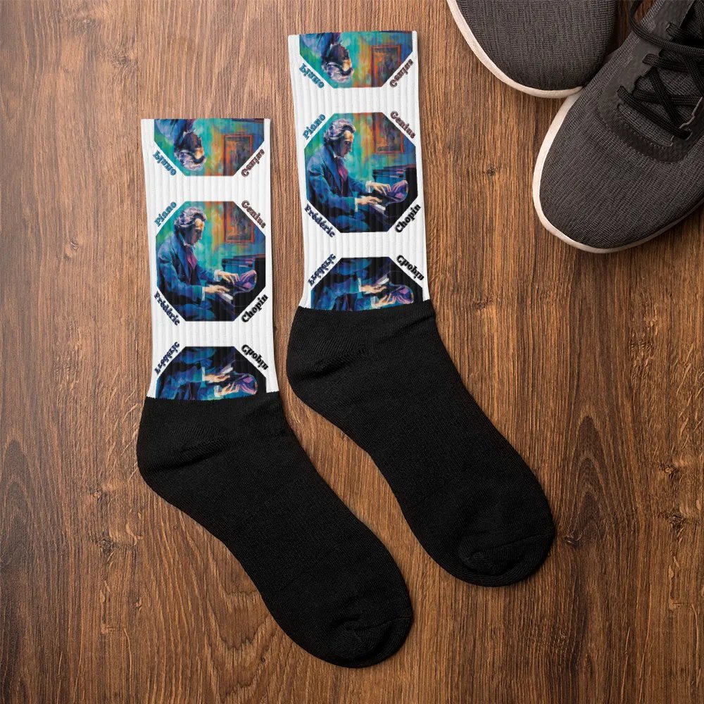 Frédéric Chopin [Playing Piano] - Piano Genius | Socks product image (6)