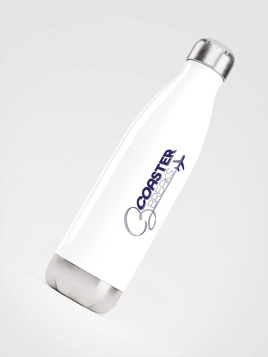 Coaster Breaks Stainless Steel Water Bottle - White & Navy product image (4)