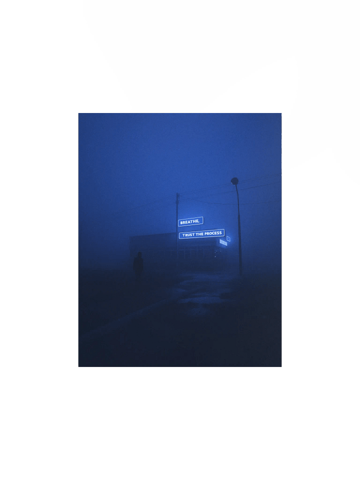 "Breathe, trust the process" Matte Poster product image (1)