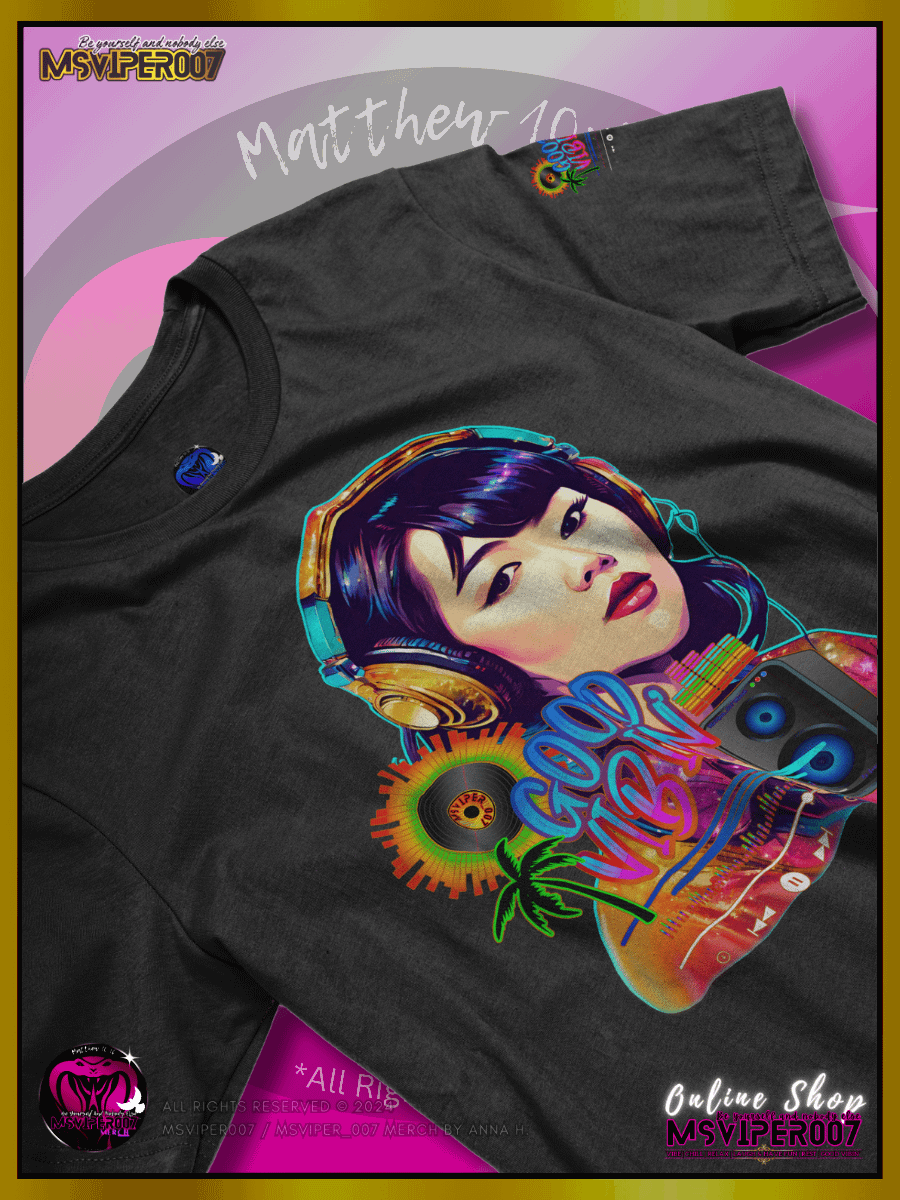T-Shirt - MsViper007's "Good Vibin' [spectrum - V4]" Cozy Womens T-Shirt By Anna H. product image (2)