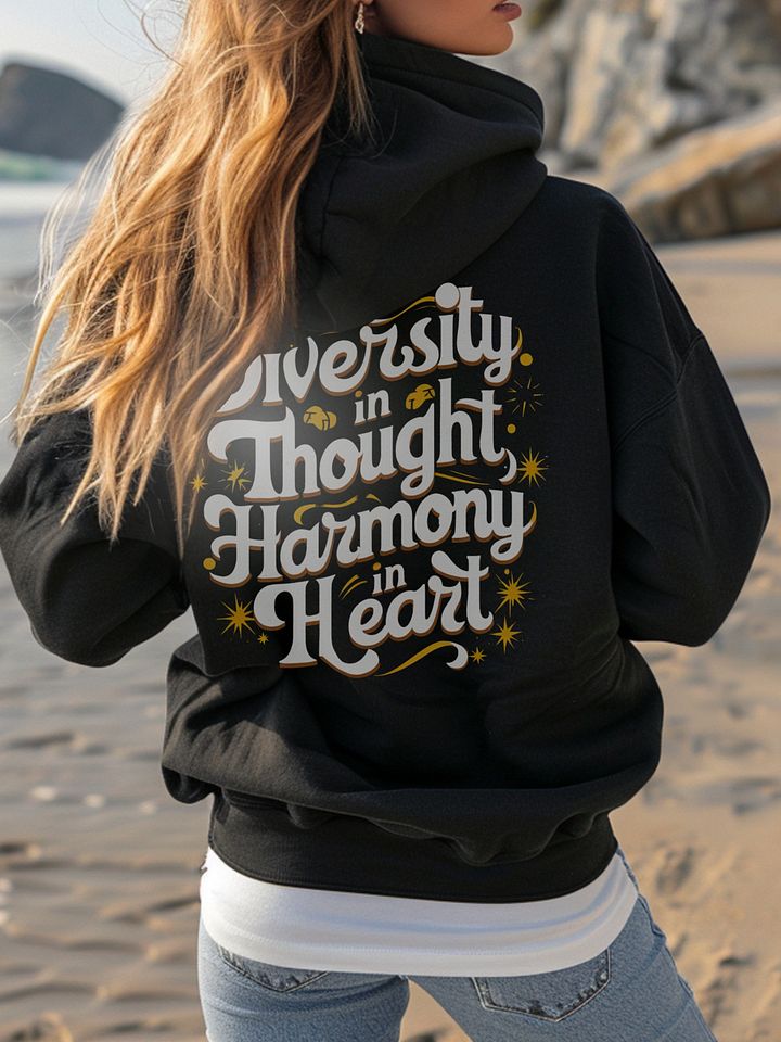 Diversity In Thought, Harmony In Heart Unisex Hoodie product image (1)