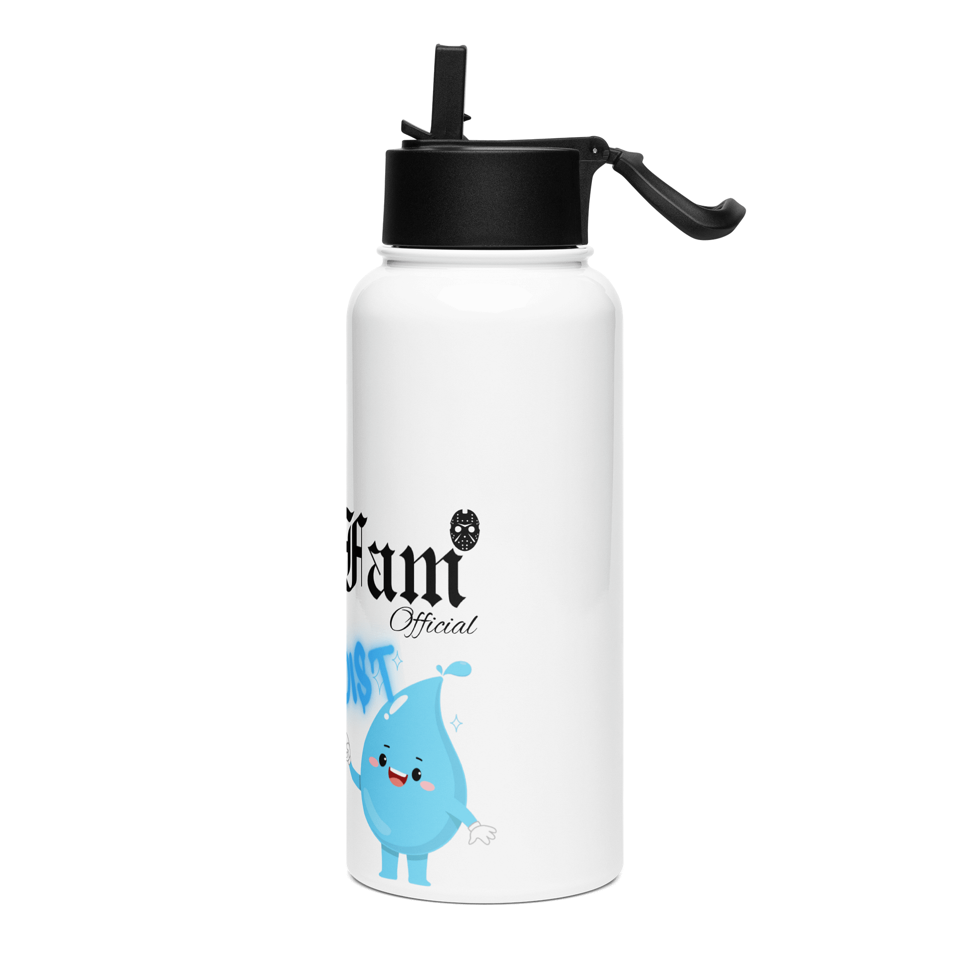 GRIM FAM "STAY MOIST” Bottle #4 - Double-walled stainless steel with vacuum insulation -32 oz (950 ml) product image (3)