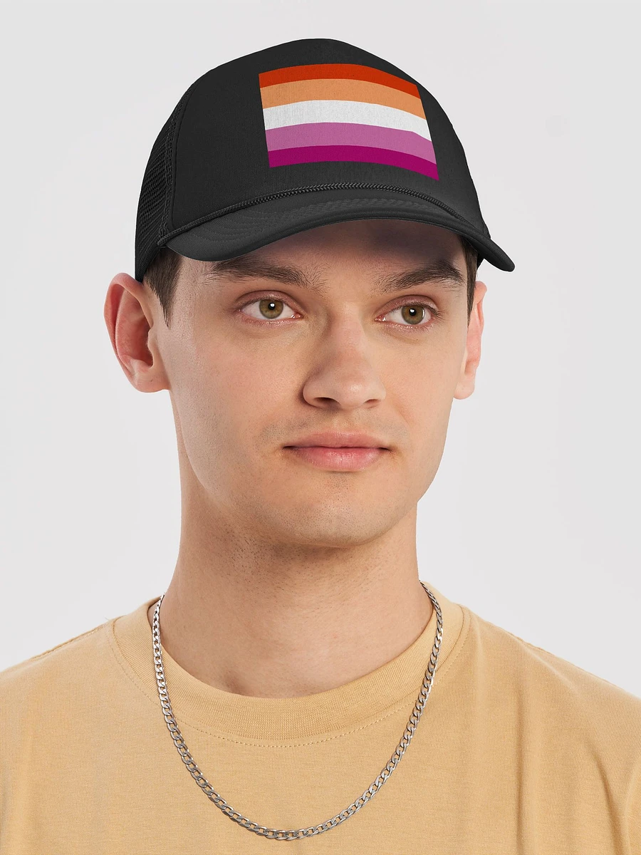 Lesbian Pride Flag - Foam Trucker Hat product image (5)