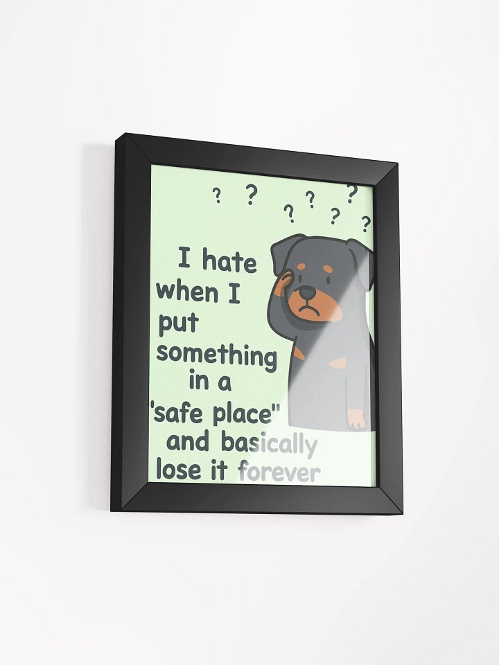 "Safe Place" Rottweiler Framed Poster product image (4)