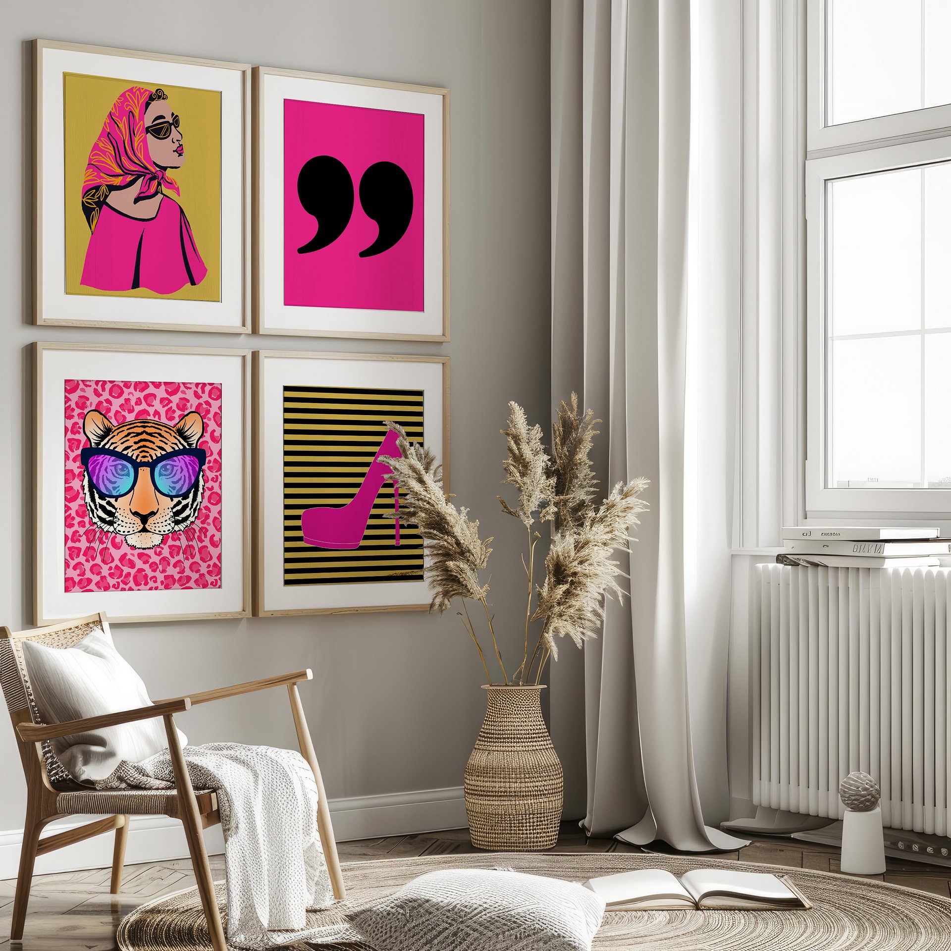 Rock The Moment Retro Gallery Wall Set of 6 DIGITAL Prints product image (3)
