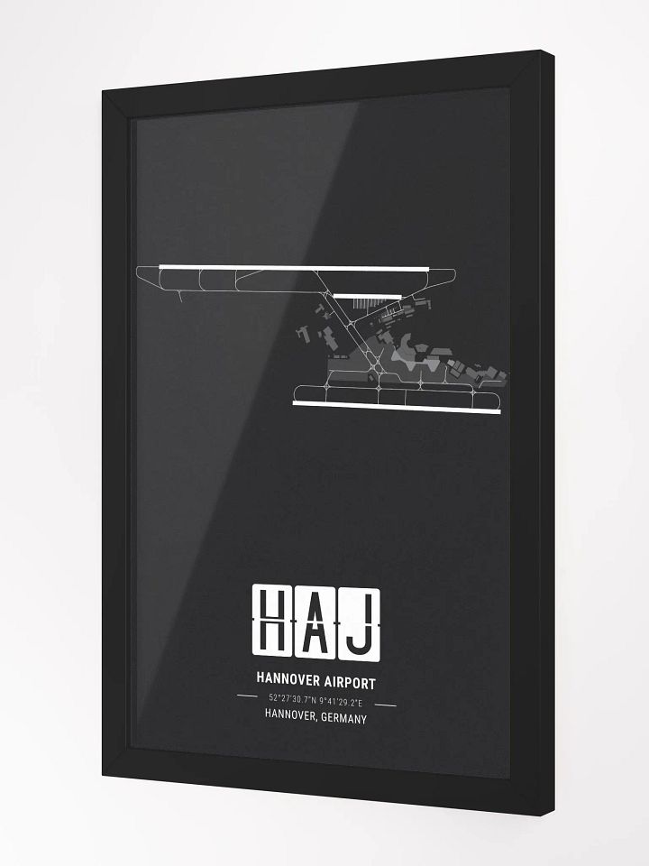 Framed Airport HAJ Premium Map On Matt Paper product image (2)