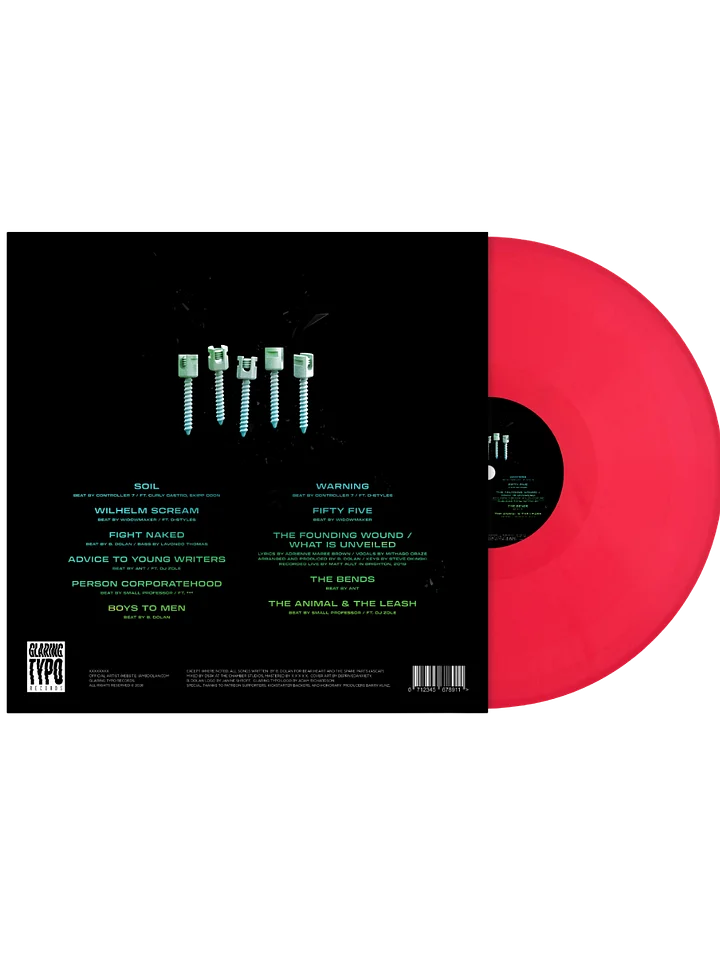 Autographed "Fight Naked" LP Pre-Order product image (2)