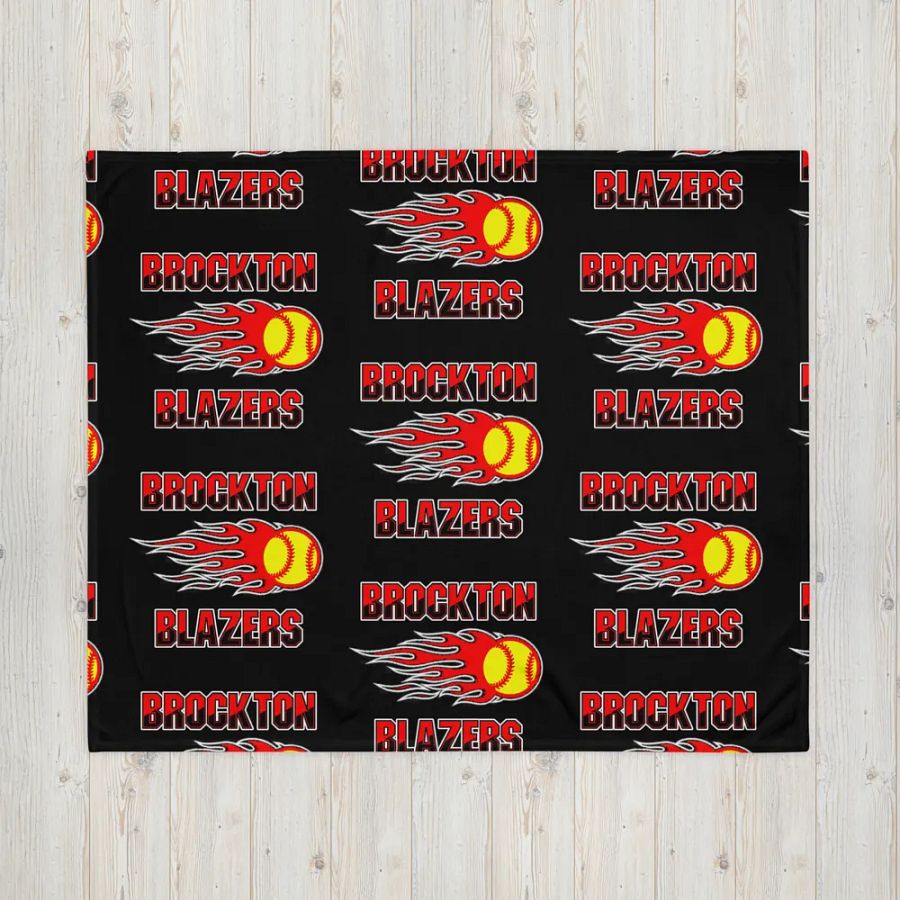 Brockton Blazers Logo Throw Blanket product image (16)