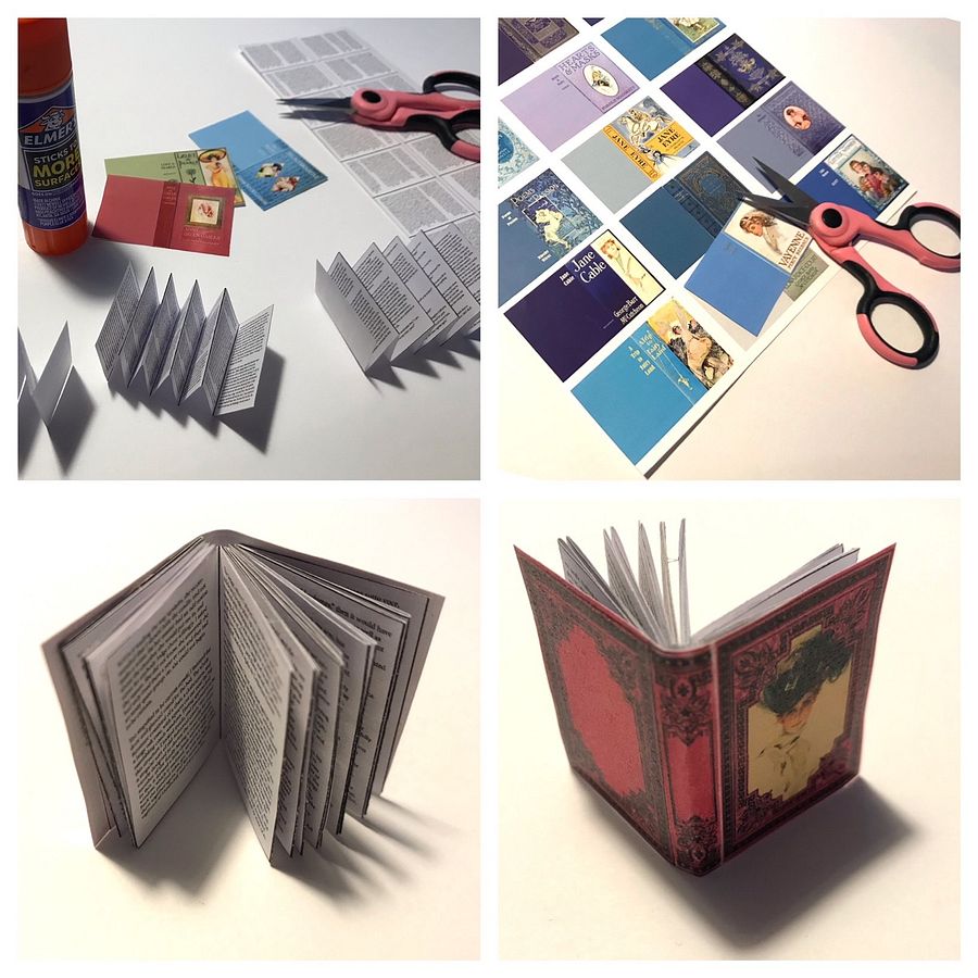 1:6 scale printable PDF books for 12