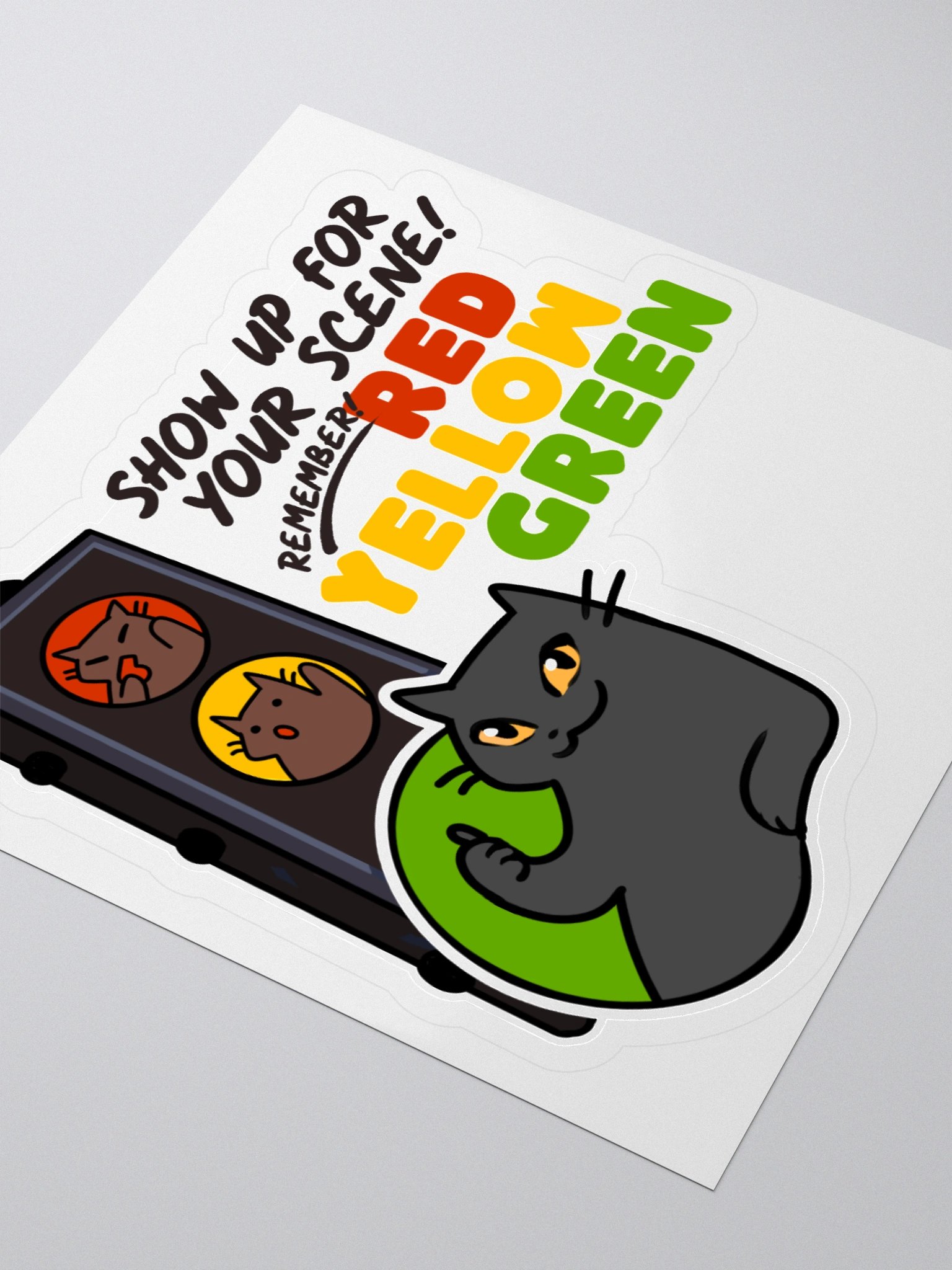Red Yellow Green Sticker product image (3)