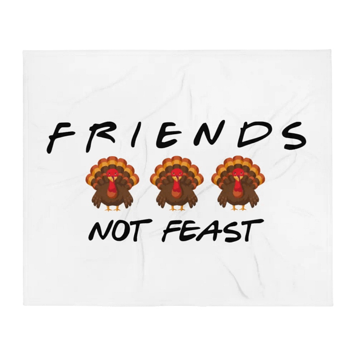 Friends Not Feast Fleece Blanket product image (1)