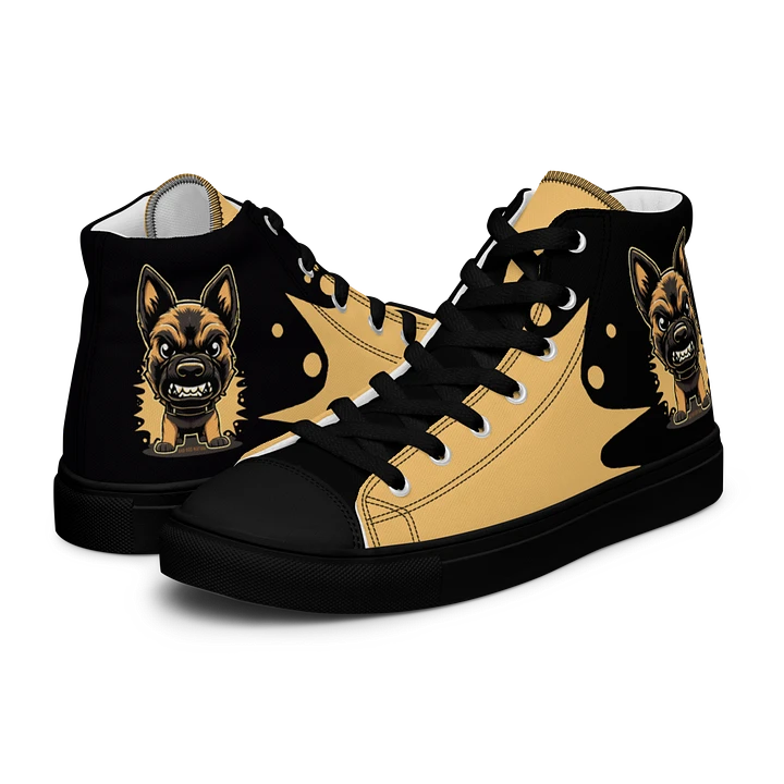 Belgian Malinois Angry Pup - Women's High Top Canvas Shoe product image (2)