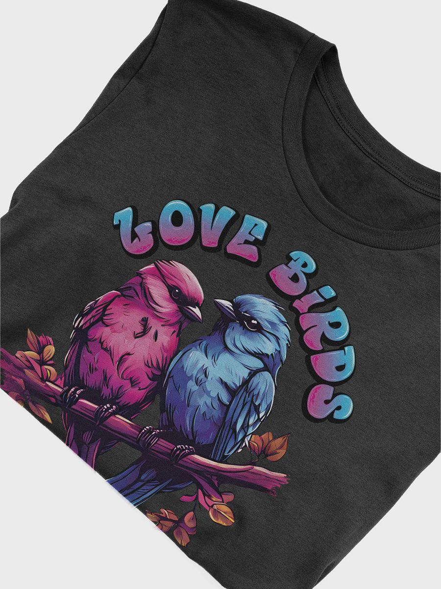 Love Birds Elegant T-Shirt - Colorful & Stylish Bella Canvas 3001 Super Soft Tee for Couples product image (5)