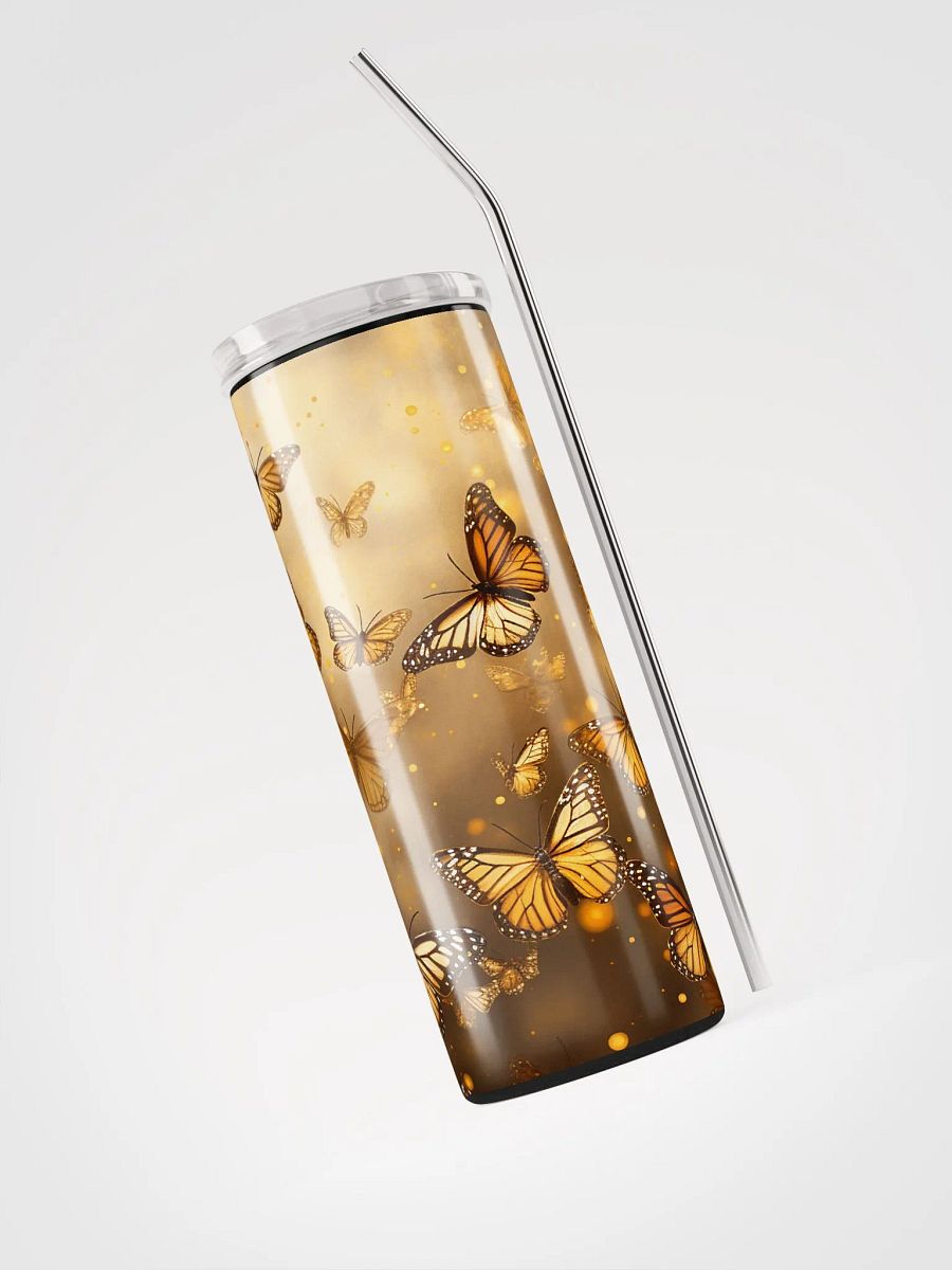 Flutter in Style with Our Gold Butterfly Stainless Steel Tumbler! 🦋✨ product image (3)