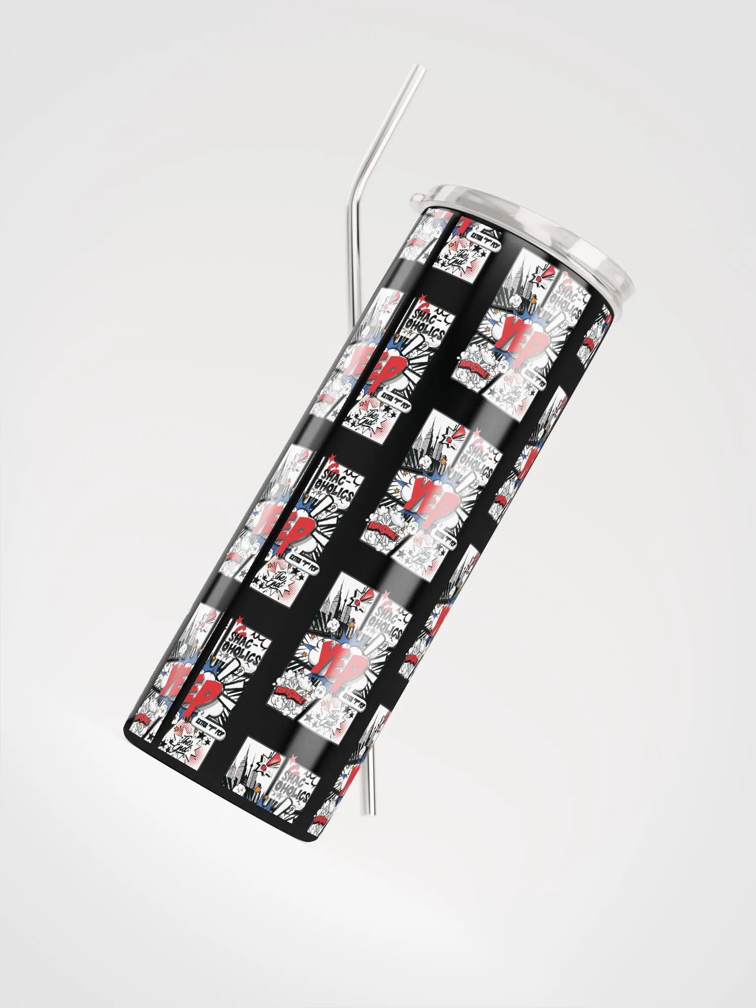 Shac-oholics Comic Blast Tumbler - Red 