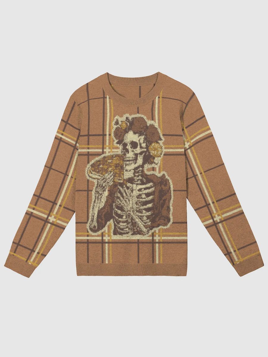 Pizza Skeleton Banquet: Autumnal Hues Knit Sweater product image (2)