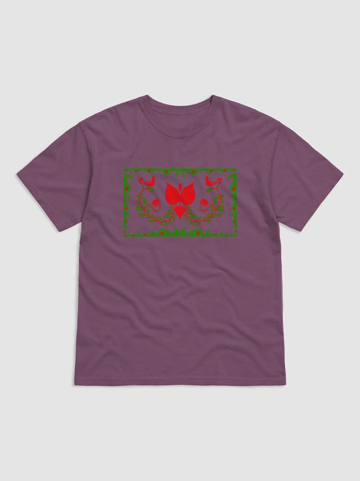 Made In Hungary Nature-Inspired Red Motif T-Shirt product image (1)