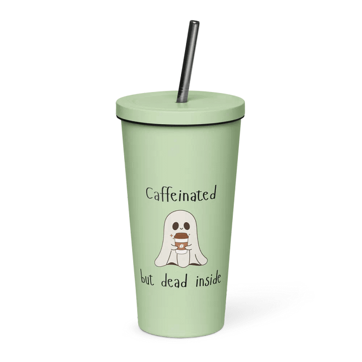 Caffeinated But Dead Inside Tumbler with Straw product image (3)