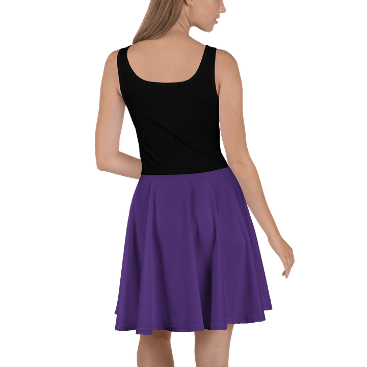 Midnight Veil Designs Black and Purple Fantasy Skater Dress - XS to 3XL product image (2)