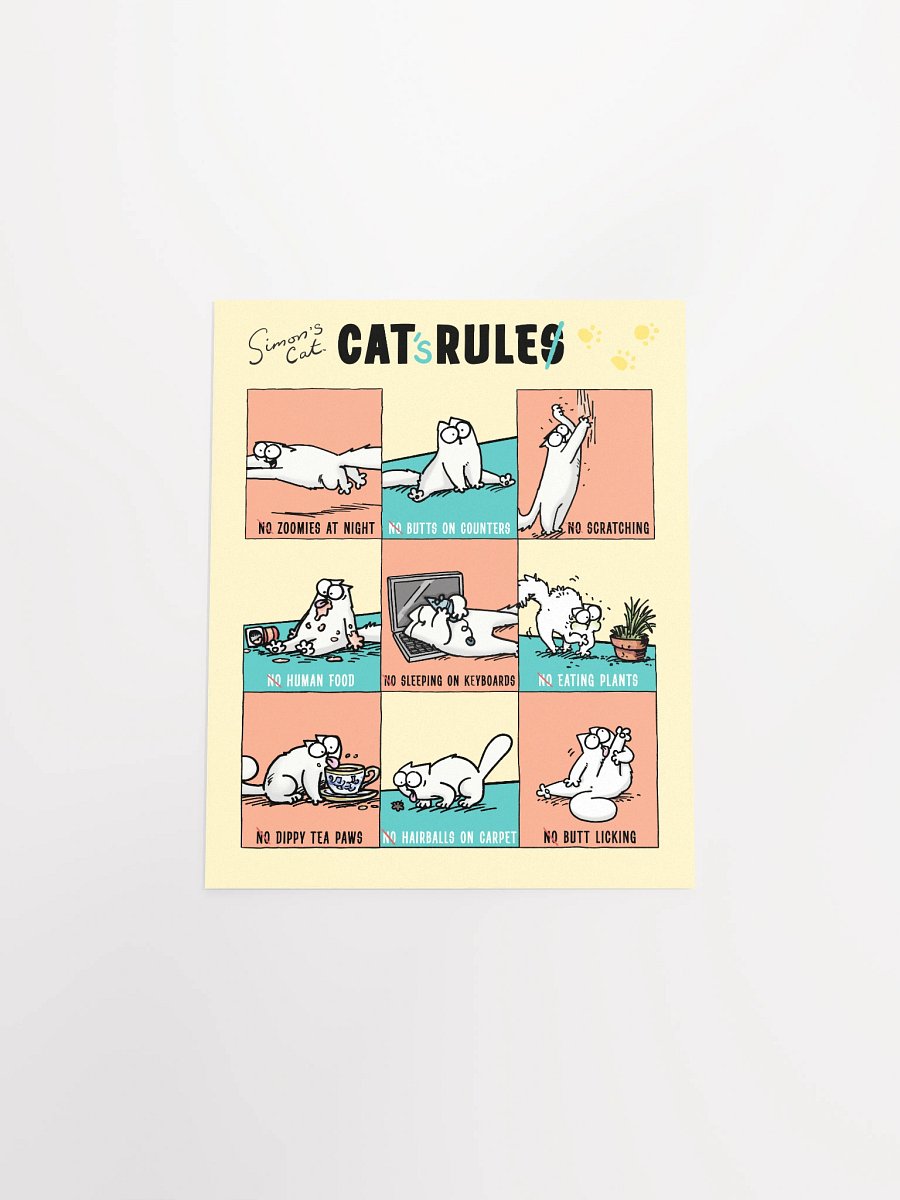 Cat Rules Poster product image (4)