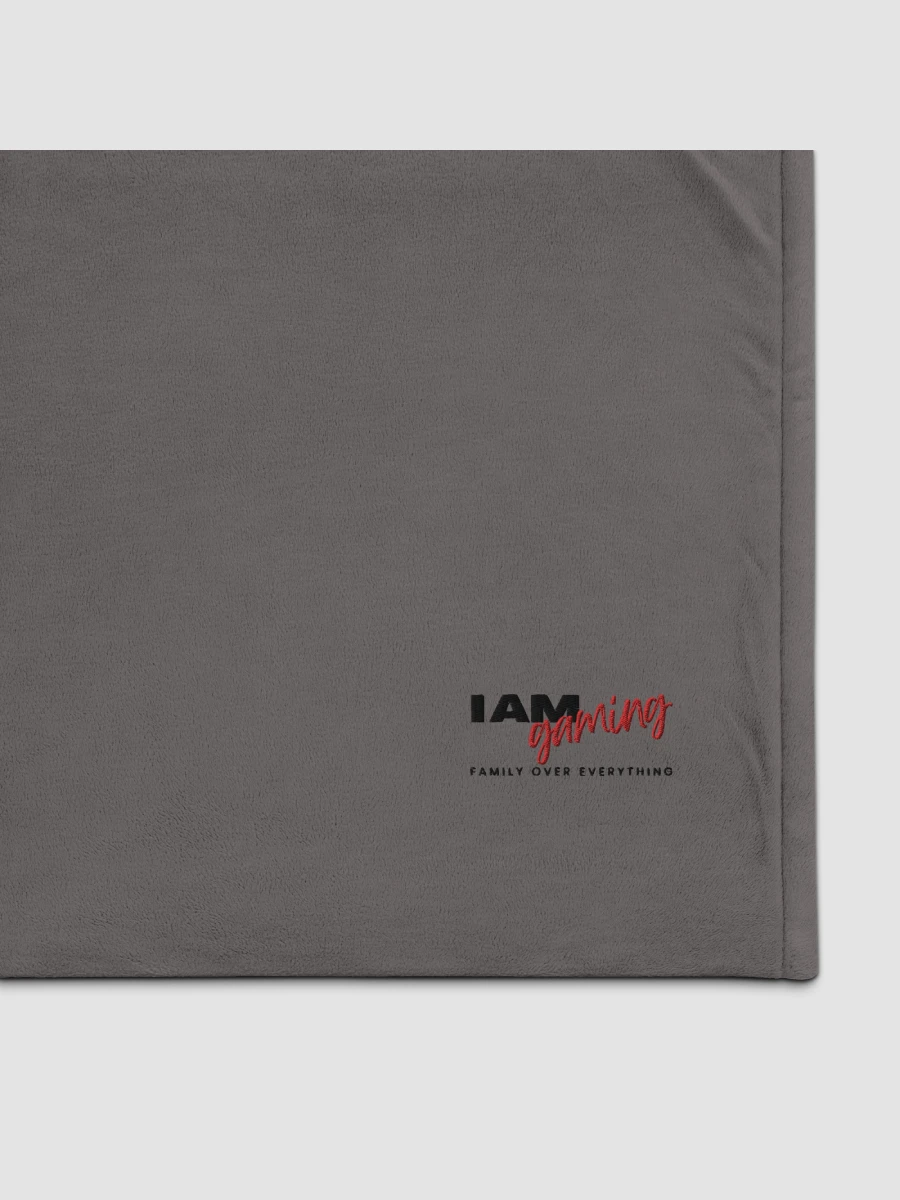 [The Kandi Shop] Embroidered Blanket Grey product image (2)