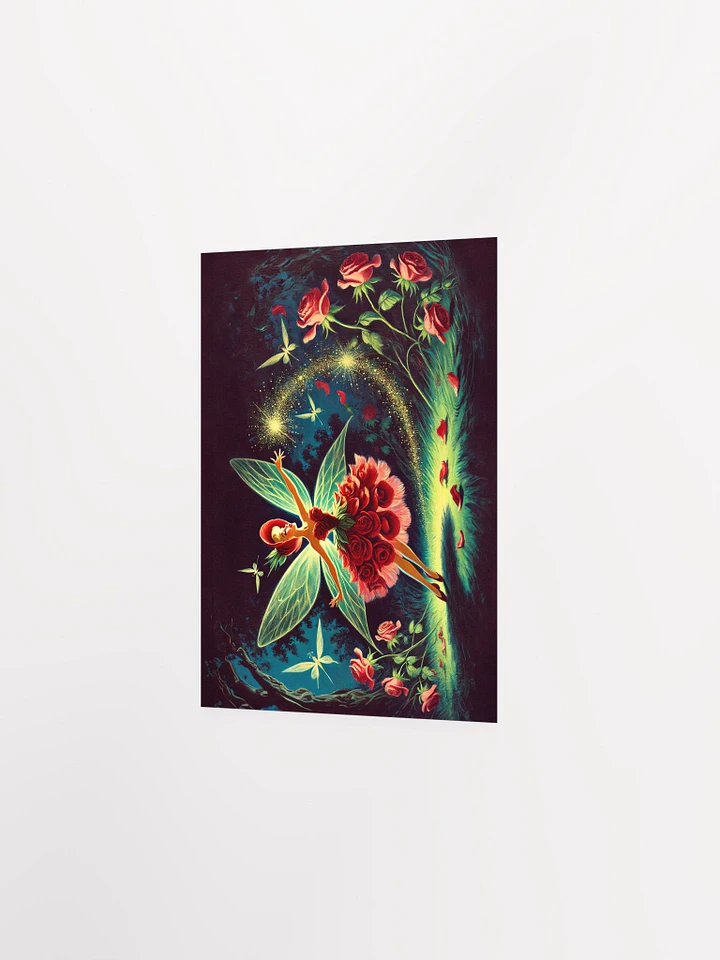 Enchanted Red Rose Fairy Premium Matte Poster product image (10)