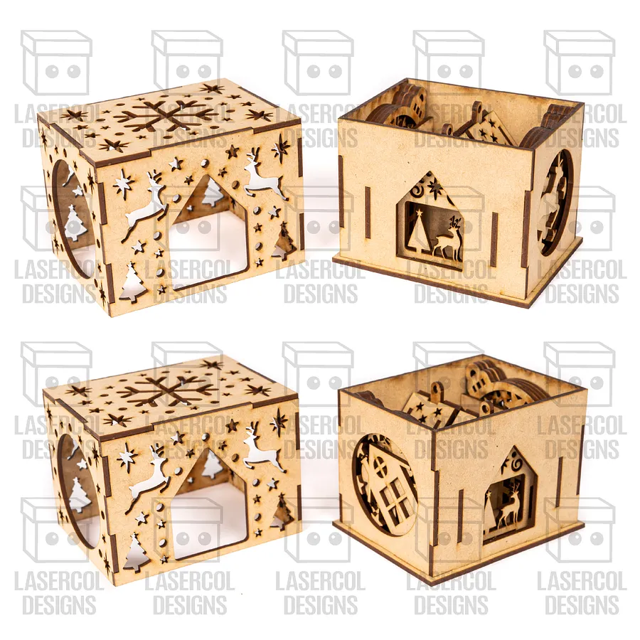 Christmas Ornaments Boxes - Laser Cut Files product image (7)
