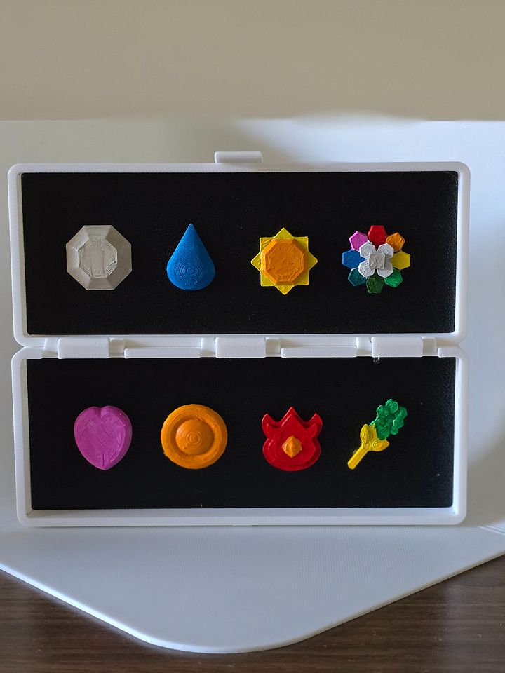 3D Printed Fan Made Pokemon Gen 1 Gym Badges product image (1)