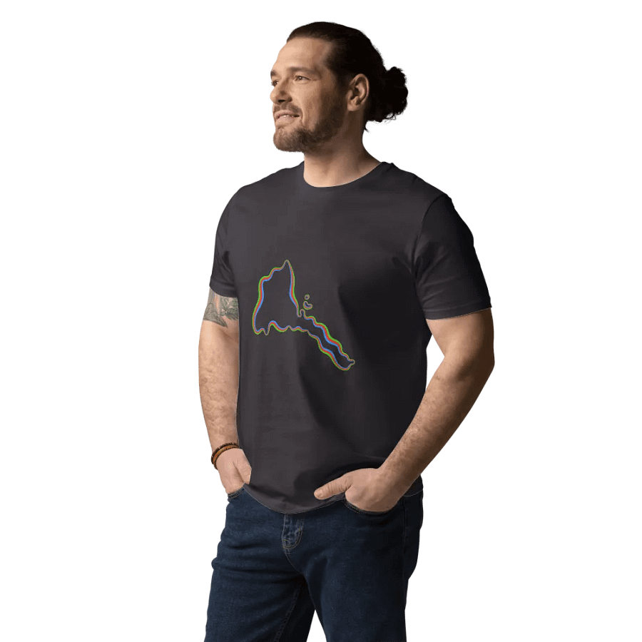 Neon Geographical Outline T-Shirt product image (146)