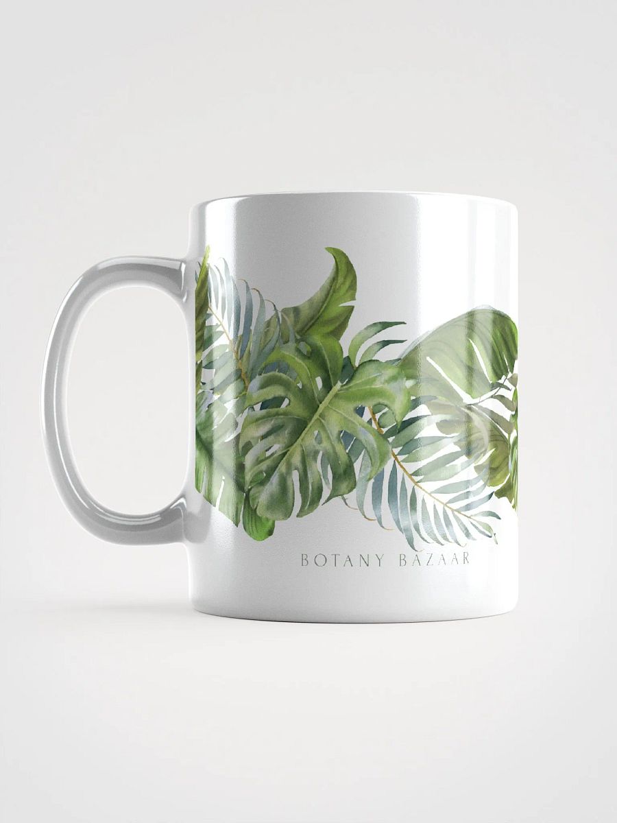 Tropical Leaves White Ceramic Mug product image (12)