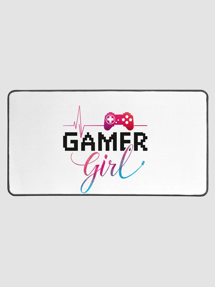 Heartbeat Gamer Girl Desk Mat product image (1)