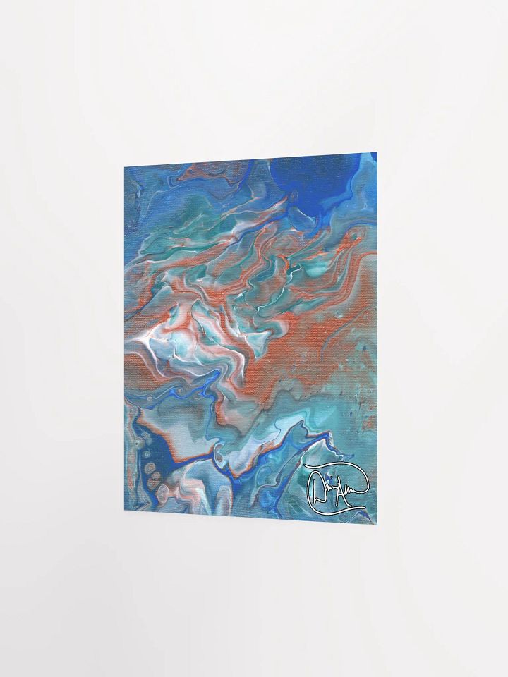 Metallic Orange Fluid Acrylic Print product image (2)