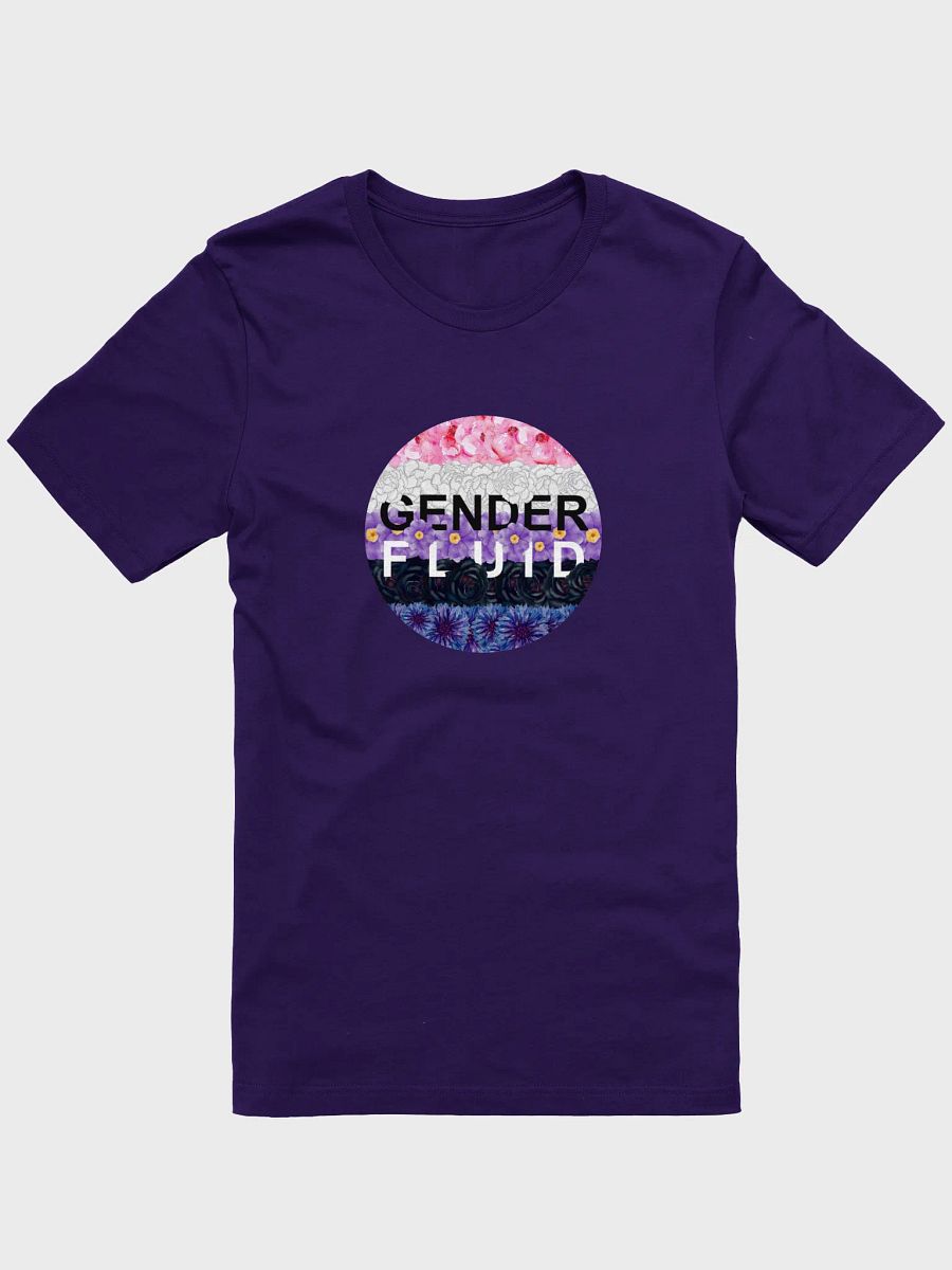 floral genderfluid t-shirt product image (1)