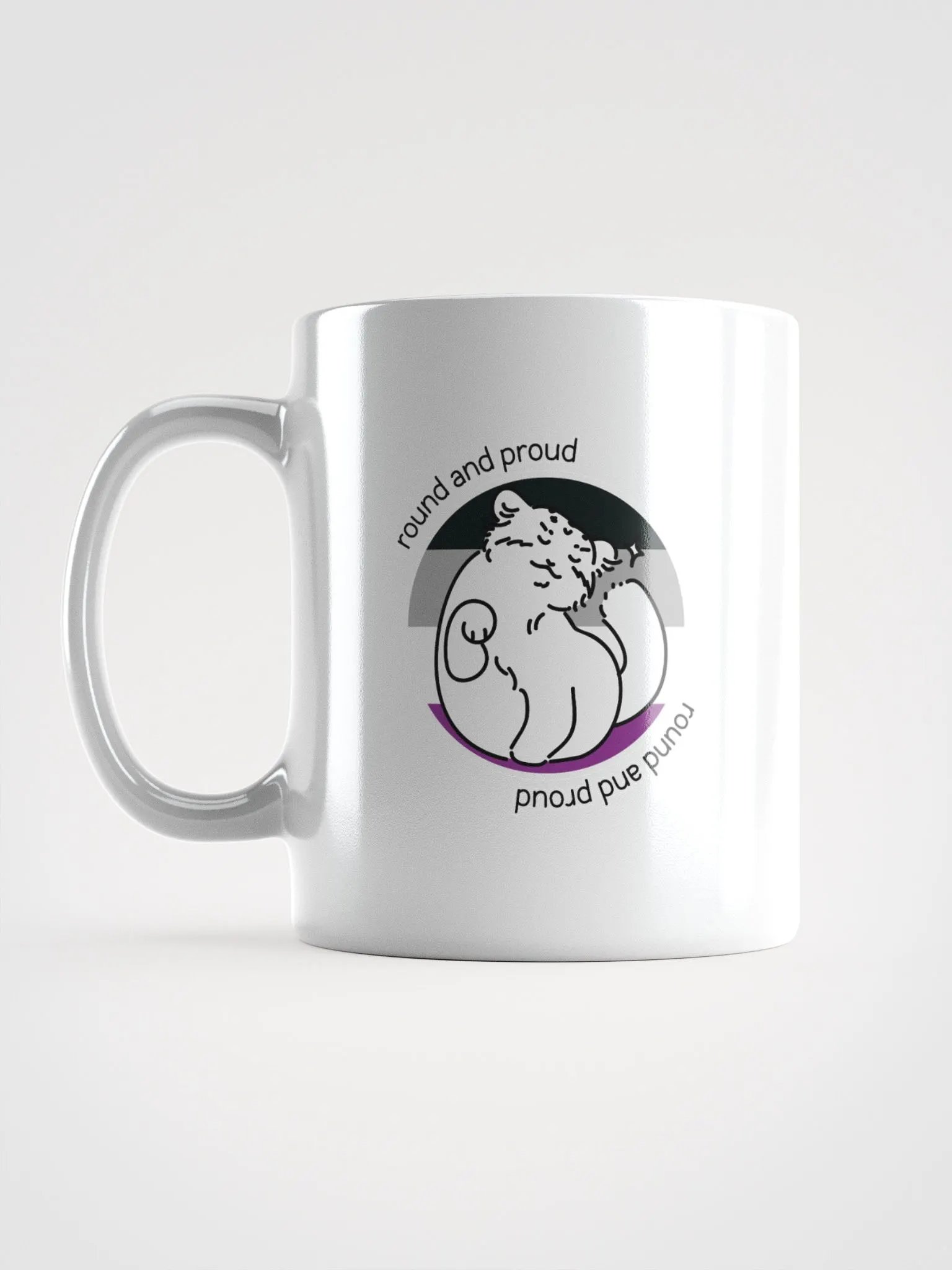 Round and Proud Manul Asexual Version - White Mug product image (16)