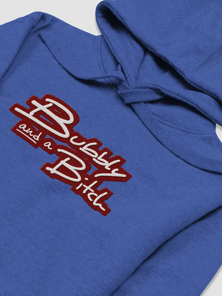 Bubbly and a B*tch (maroon bubble design 2) embroidered heavyweight hoodie product image (41)
