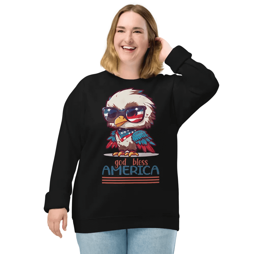 Eco Warrior Eagle Raglan Sweatshirt product image (5)