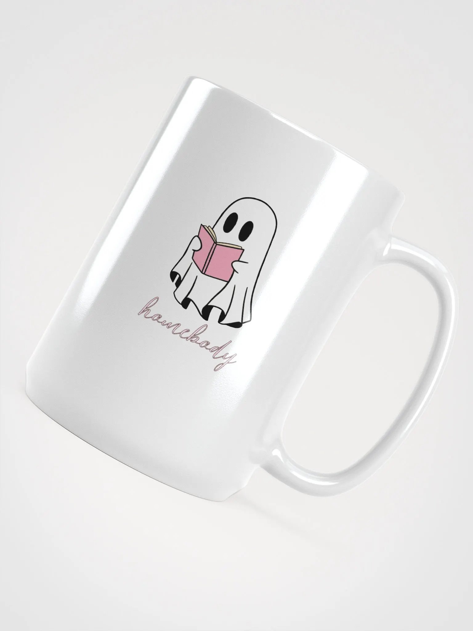 Homebody Ghost White Glossy Mug product image (4)