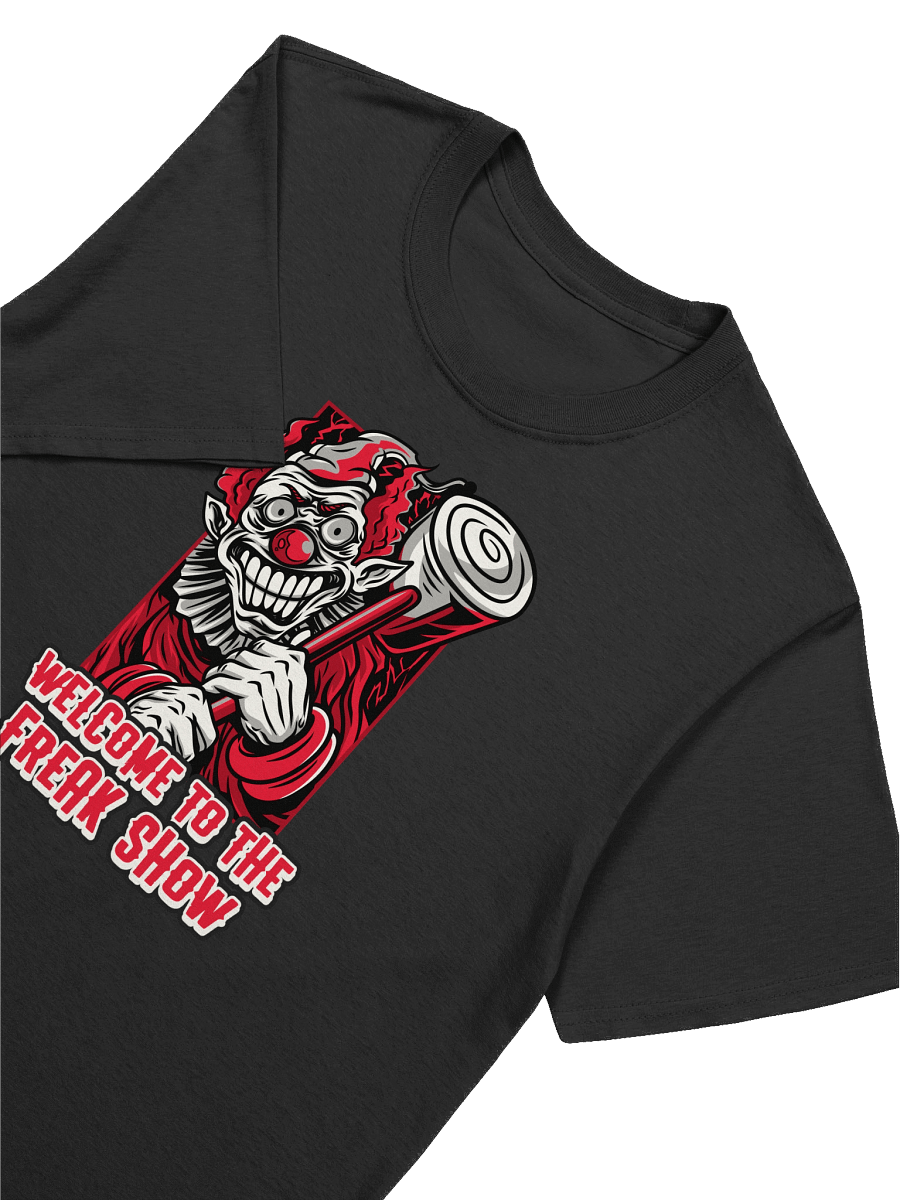 Welcome to the Freak Show T-Shirt – Creepy Evil Clown Tee, Scary Circus Halloween Shirt product image (44)