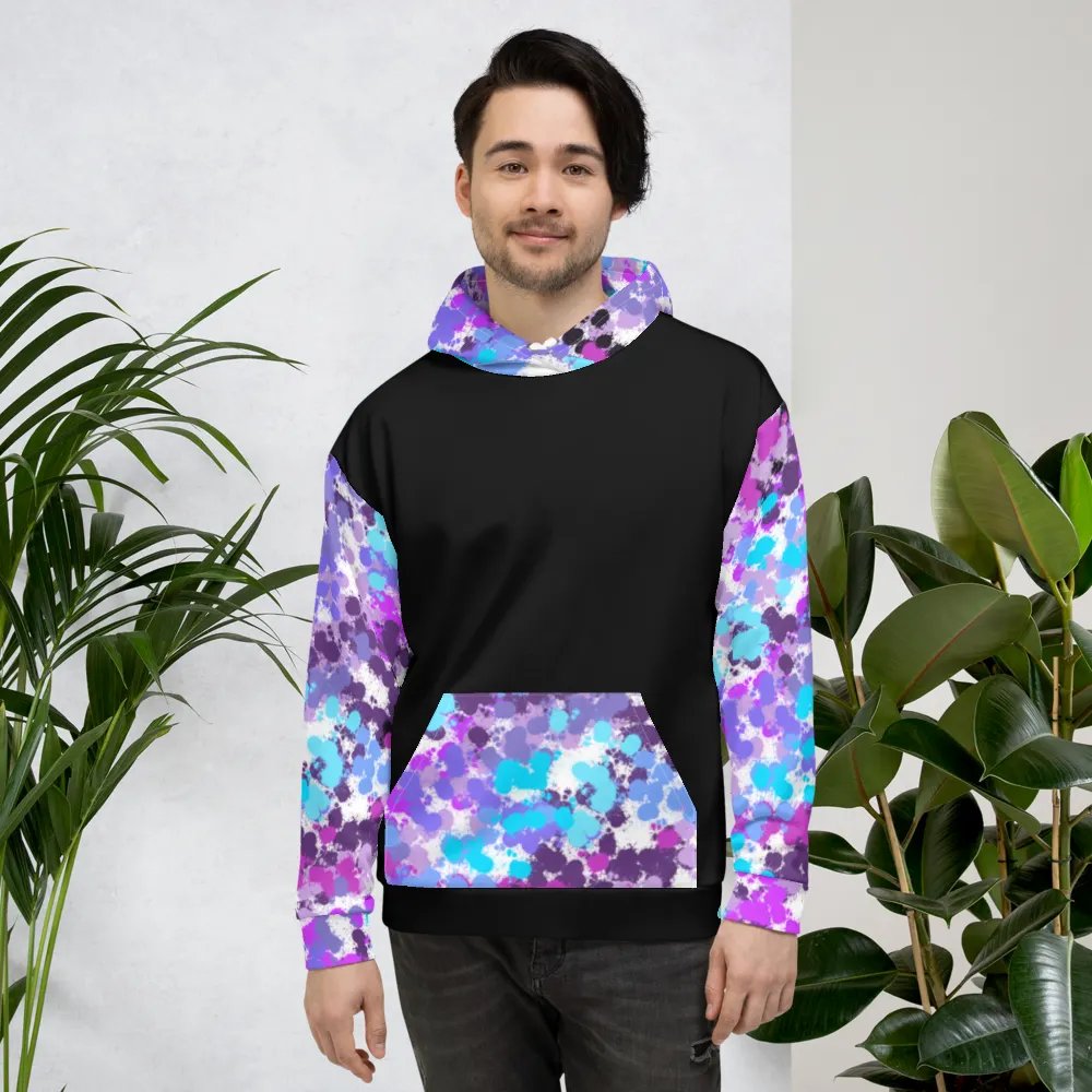 Purple And Black Splotch Hoodie product image (5)