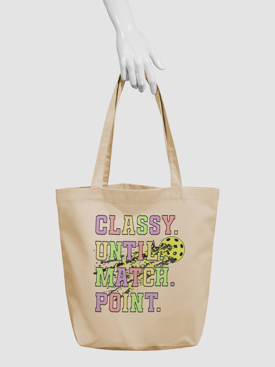 Classy Until Match Point Pickleball Fragmented Eco Tote Bag product image (6)