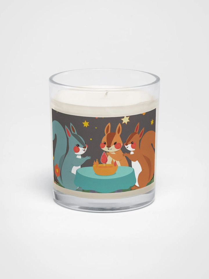 Whimsical Squirrel Gathering Candle product image (1)