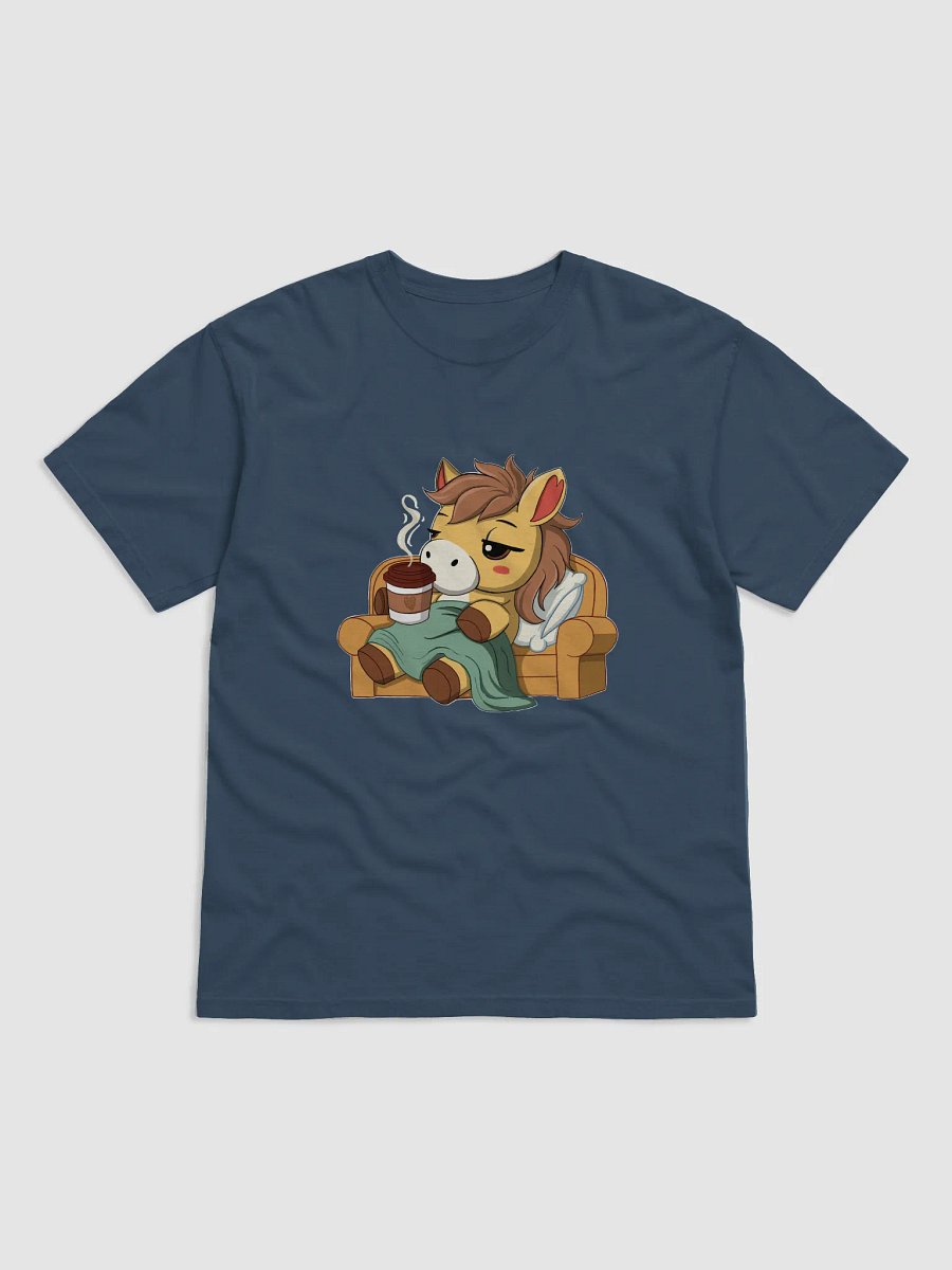 Cozy Horse T-Shirt | Waffles in Blanket with Coffee | Relatable Introvert Tee product image (1)