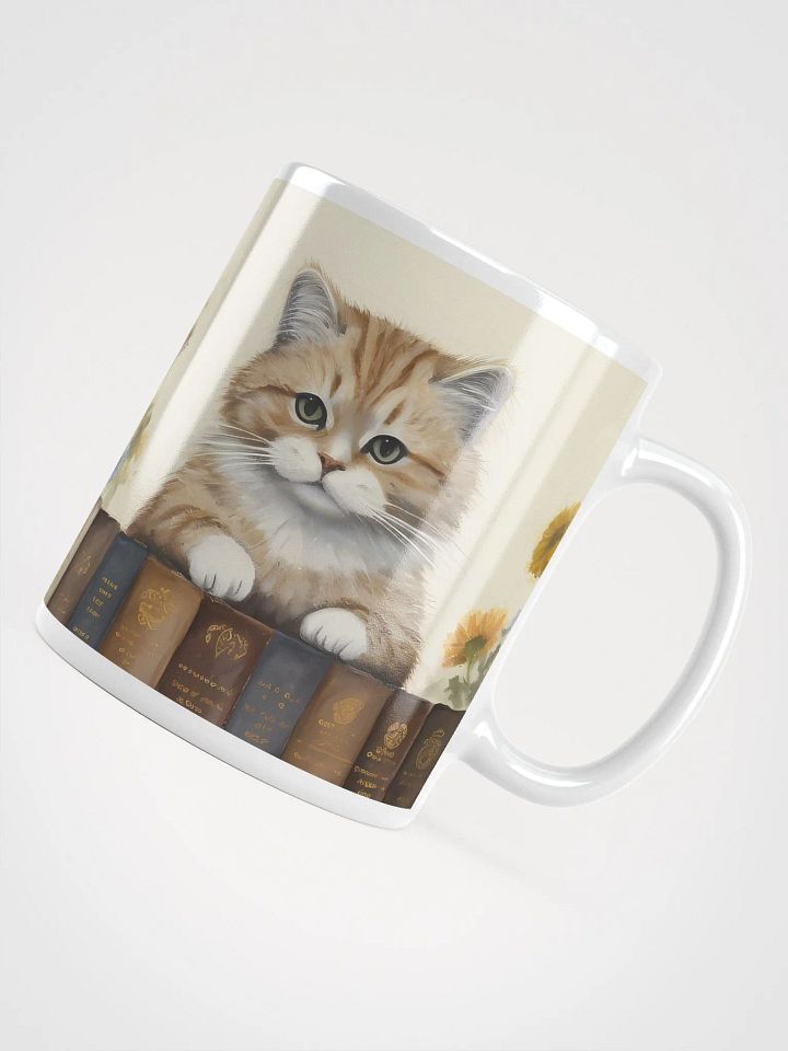 Cozy Cat and Books Mug product image (2)
