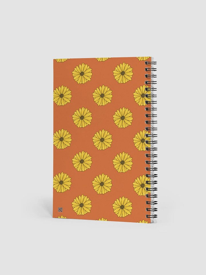 Orange Daisy Spiral Notebook product image (2)
