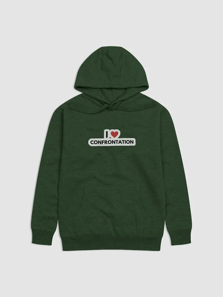 I <3 Confrontation (bubble design) printed heavyweight hoodie product image (2)